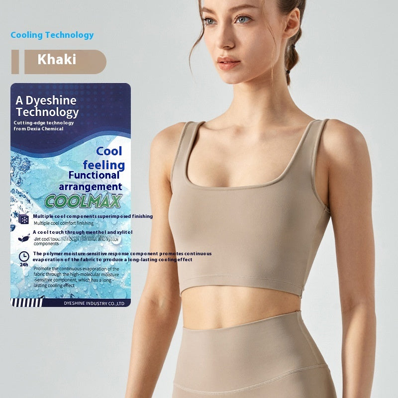 Fitness Vest With Chest Pad Yoga Bra - Bellarte Enchanté Fitness Vest With Chest Pad Yoga Bra